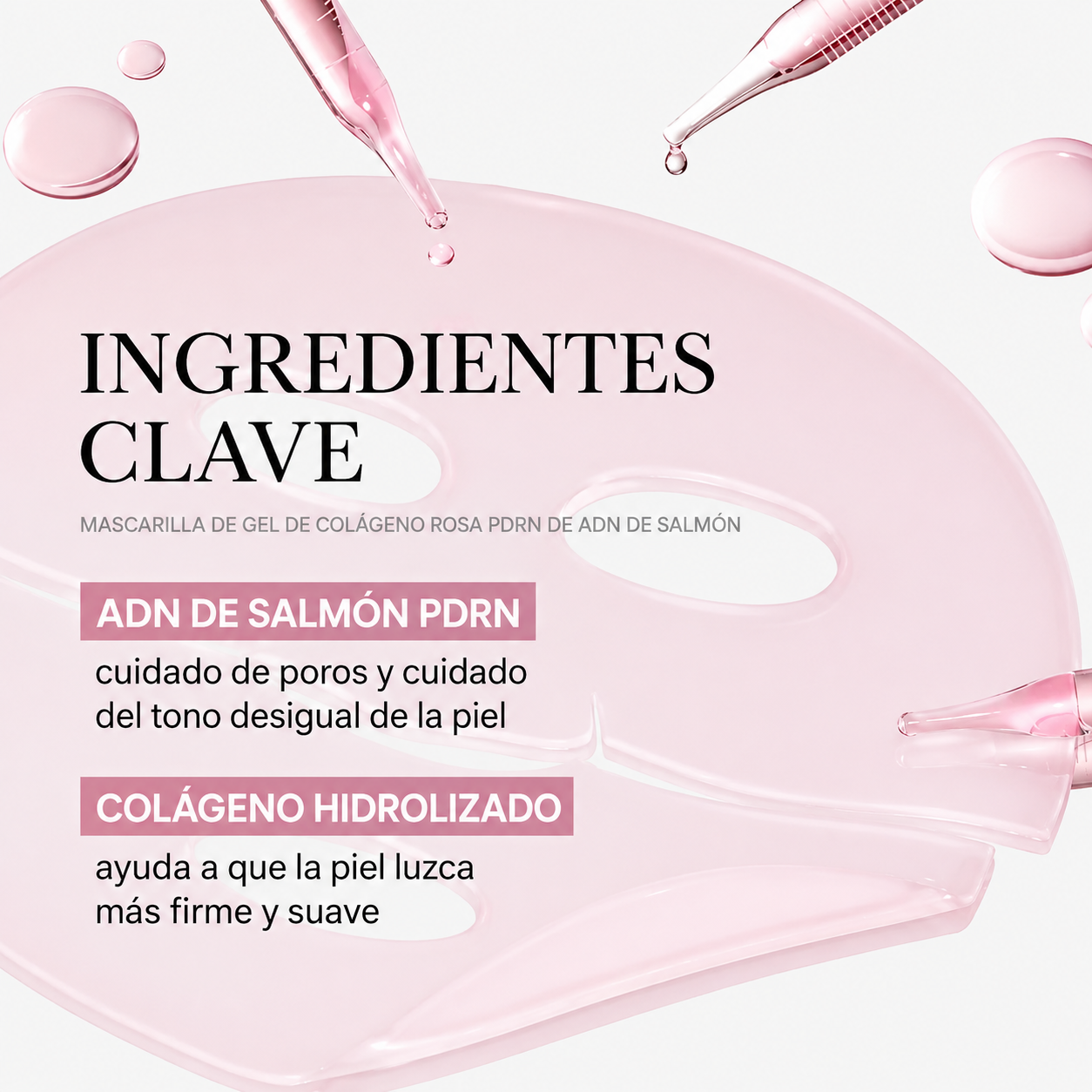 Mascarilla de colágeno PDRN de salmón