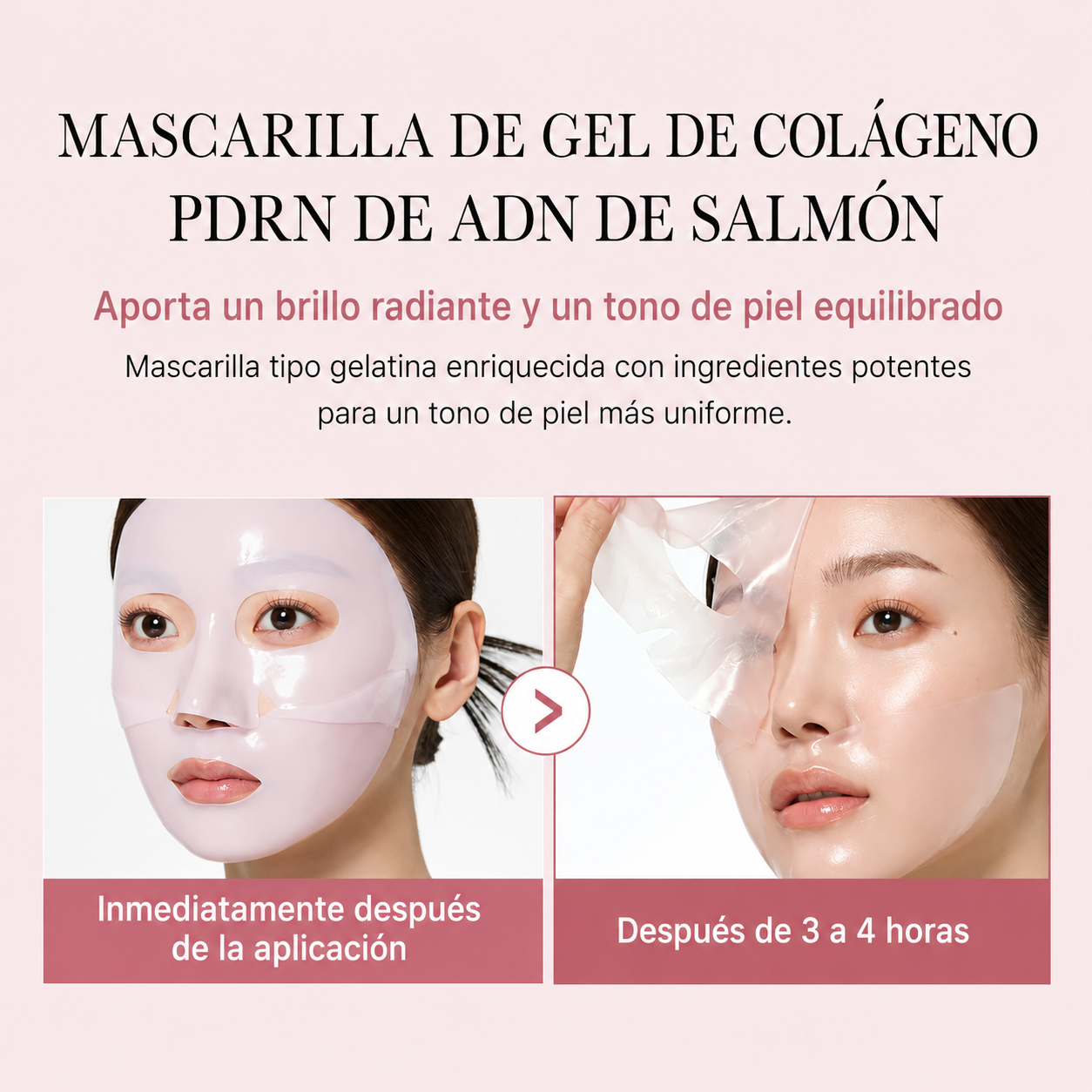 Mascarilla de colágeno PDRN de salmón