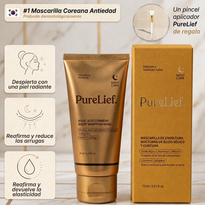 Mascarilla Facial Coreana con Cúrcuma y Colágeno