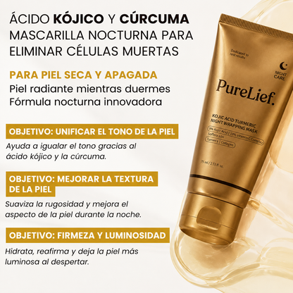 Mascarilla Facial Coreana con Cúrcuma y Colágeno