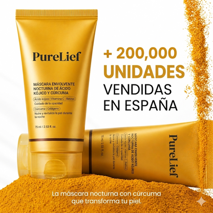 Mascarilla Facial Coreana con Cúrcuma y Colágeno
