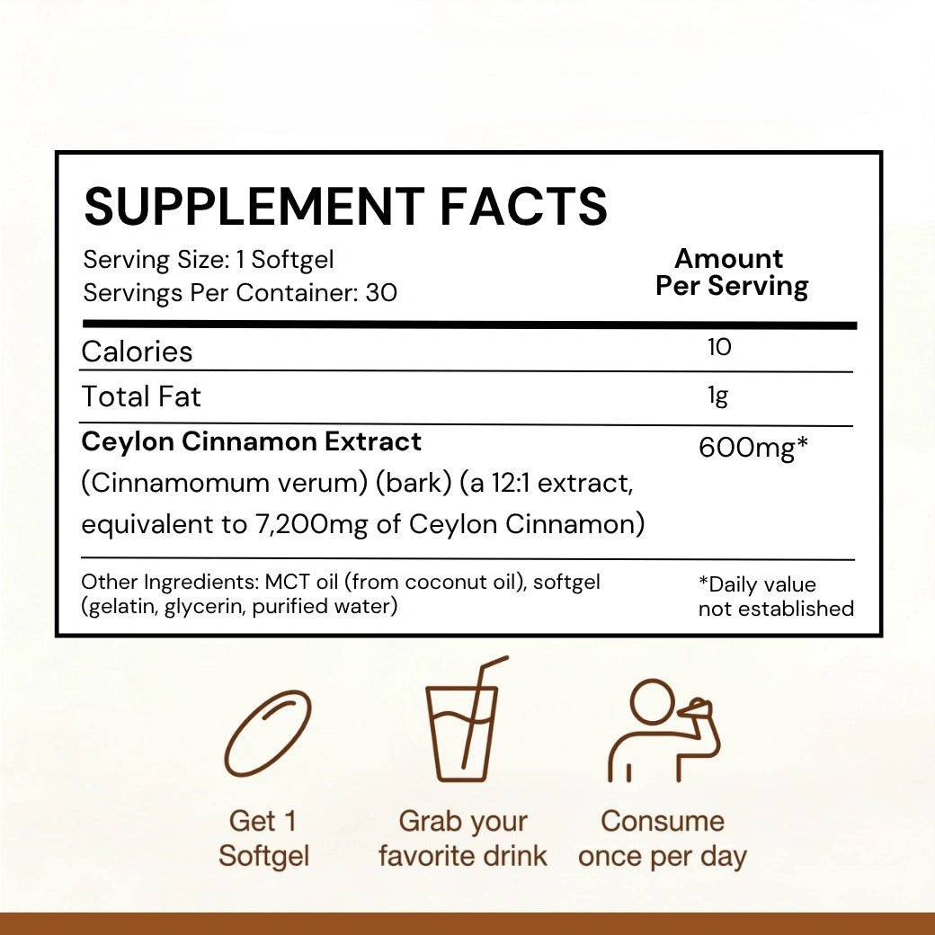 Ceylon Cinnamon Softgels